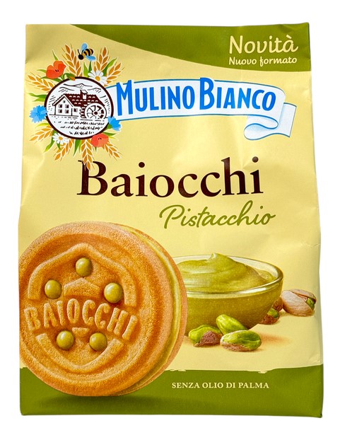 1agrsr6tol.jpg Печиво Mulino Bianco Baiocchi з фісташкою 240 г - Зображення 1