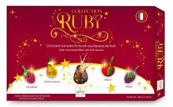 4uxeey1qko.jpg Шоколадні цукерки ABTEY Box Collection Ruby червоні 200 г - Зображення 1