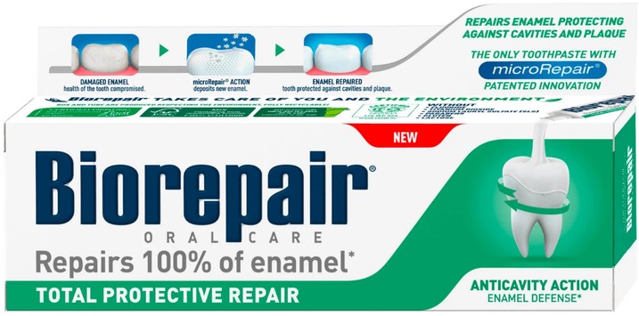 bw9tggmpty.jpg Зубна паста Biorepair total protective repair (тотальний захист) 60 мл - Зображення 1