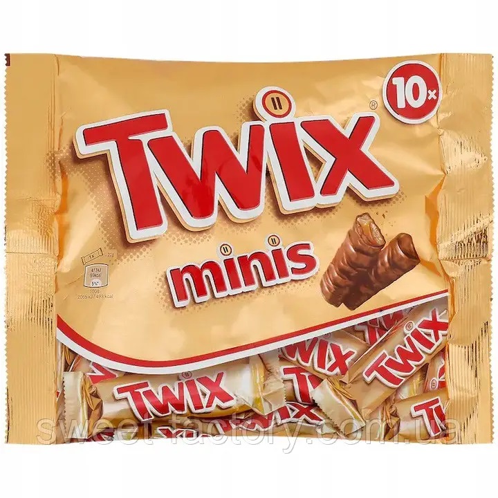 ot2o90ii8c.jpg Шоколадні батончики Twix minis 10 шт 227 г — изображение 1