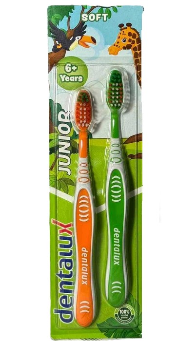 sge9vbluz4.jpg Набір зубних щіток Dentalux Junior дитячих 6+ років soft 2 шт. - Зображення 1