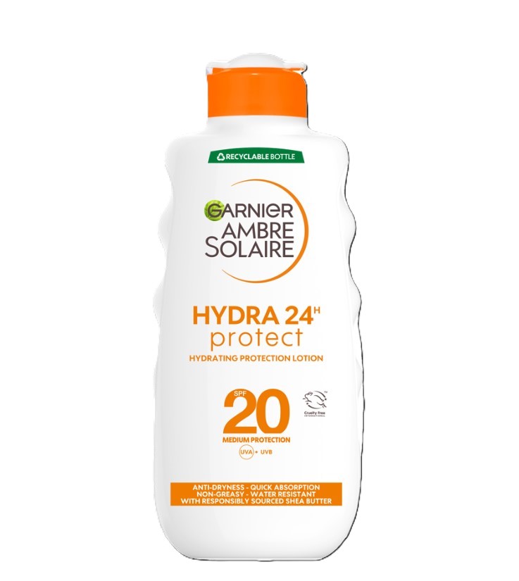 Сонцезахисний крем Garnier Ambre hYDRA 20 SPF 200мл Сонцезахисний крем Garnier Ambre Solaire 20 SPF 200мл — изображение 1