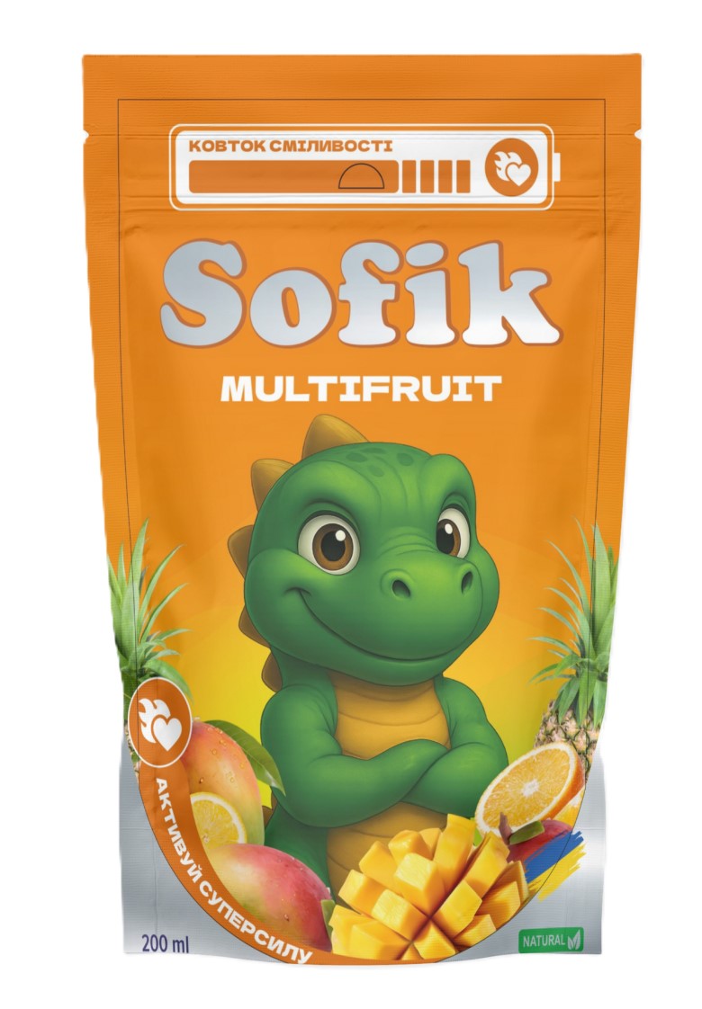 uw6peigcag.jpg Сік Sofik Multifruit зі смаком манго 200 мл — изображение 1