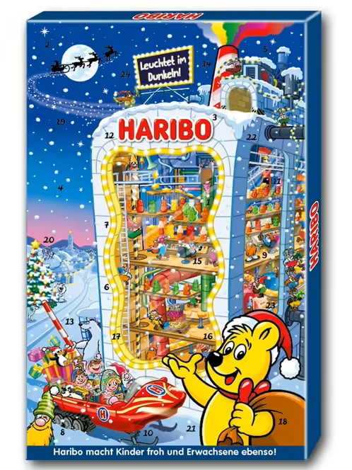 xp4zg261js.jpg Адвент календар Haribo 300 г - Зображення 1