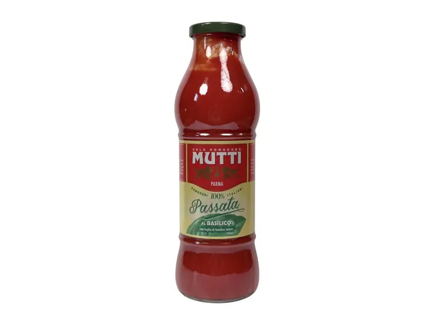 0e5njo64z1.jpg Томатна паста Mutti Rossa Passata al Basilico з базиліком 700 г - Зображення 1