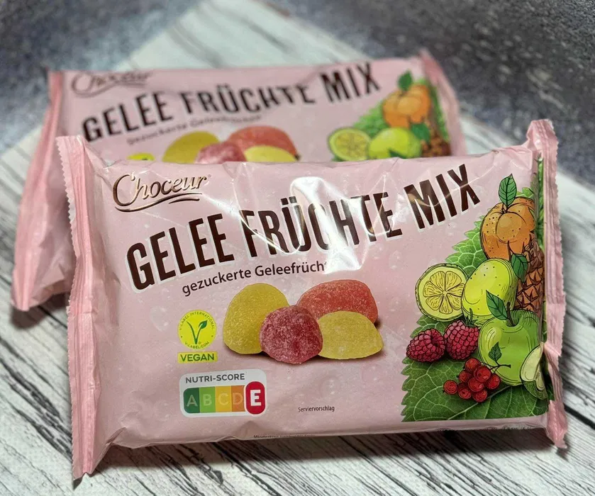 0eiew05srh.jpeg Мармелад Choceur Gelee Fruchte Mix з фруктами 250 г - Зображення 1