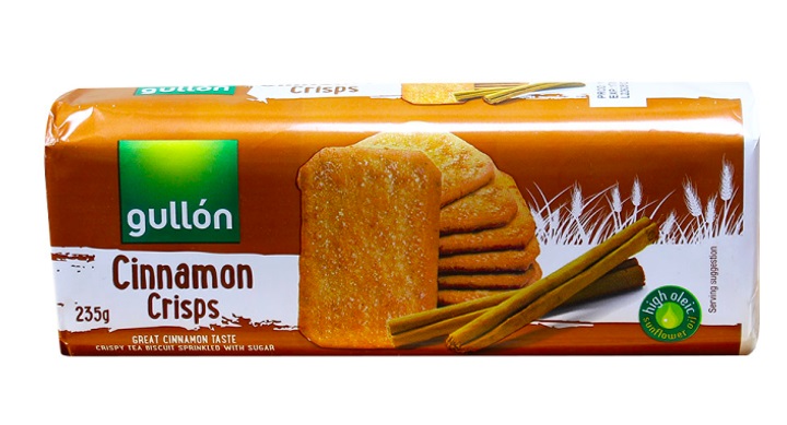 0g9ecdlppa.jpg Печиво Gullon Cinnamon Crisps з корицею 235 г - Зображення 1