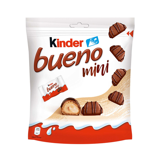 144fayuyu3.jpeg Батончики Kinder bueno mini в молочному шоколаді 108 г — изображение 1