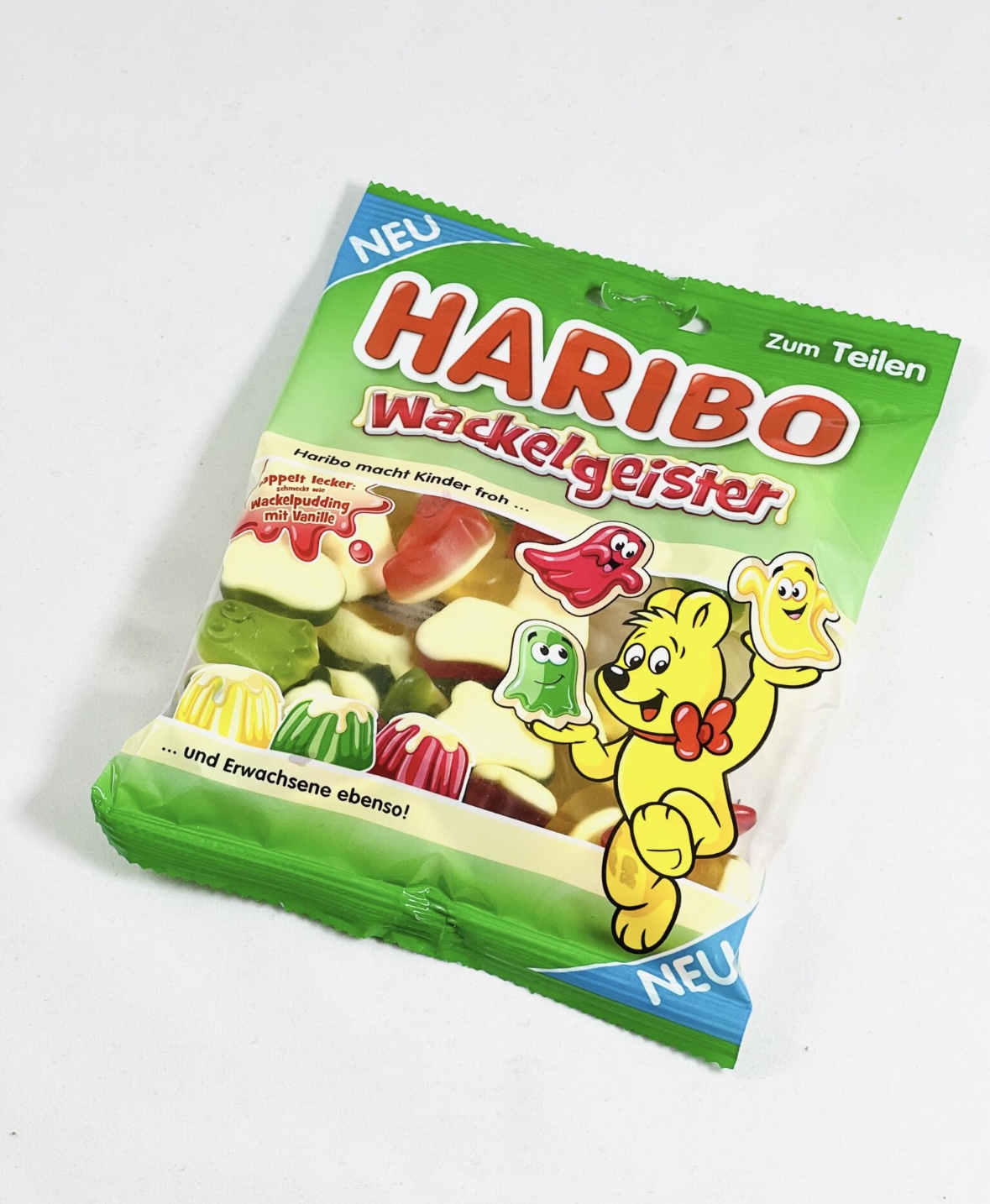 16atmxt6e9.jpeg Желейки Haribo Wackelgeister 160 грам - Зображення 1