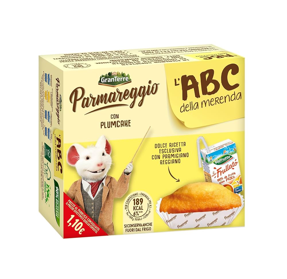 191pbg0f4a.jpg Набір ABC Gran Terre Parmareggio della Merenda con Plumcake сирний кекс 32 г, сік з персиком 125 мл — изображение 1