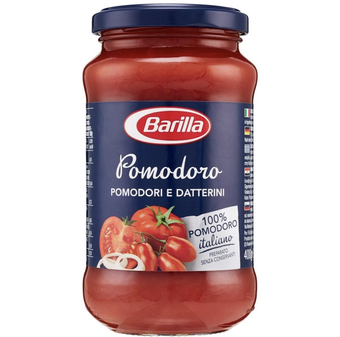 25l1jsdrna.jpeg Соус Barilla Pomodoro з томатами 400 г Без глютену - Зображення 1