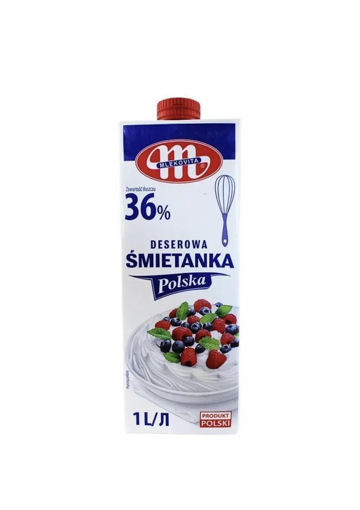 2bjse1n93l.jpeg Вершки Mlekovita 36% 1 л - Зображення 1