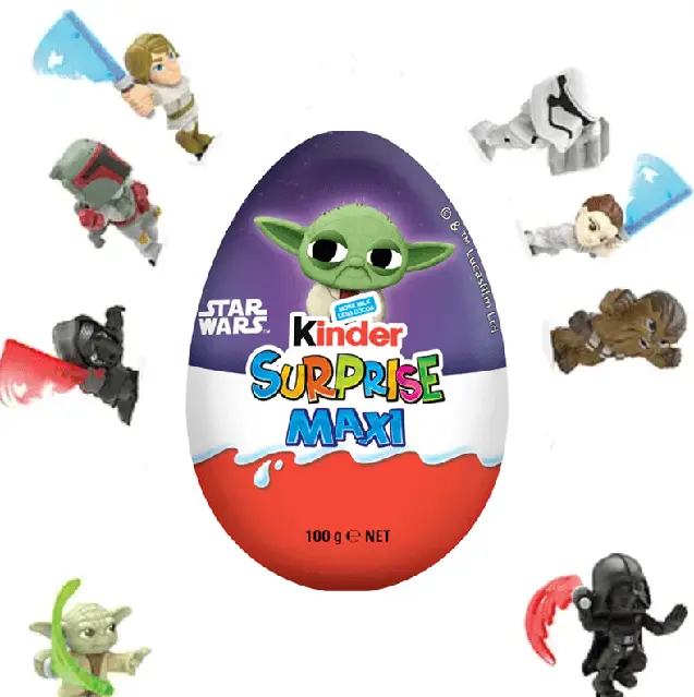2famydsclw.jpg Шоколадне яйце Kinder Surprise MAXI Star Wars Зоряні війни 100 г - Зображення 1