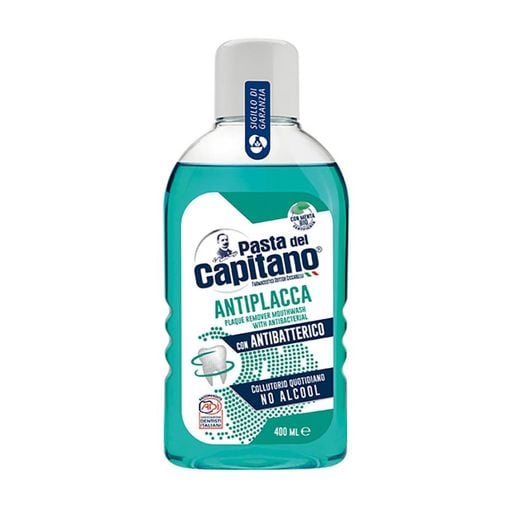 32j143xdj0.jpg Ополіскувач для ротової порожнини Pasta del Capitano Antiplacca (антибактеріальний) 400 мл - Зображення 1