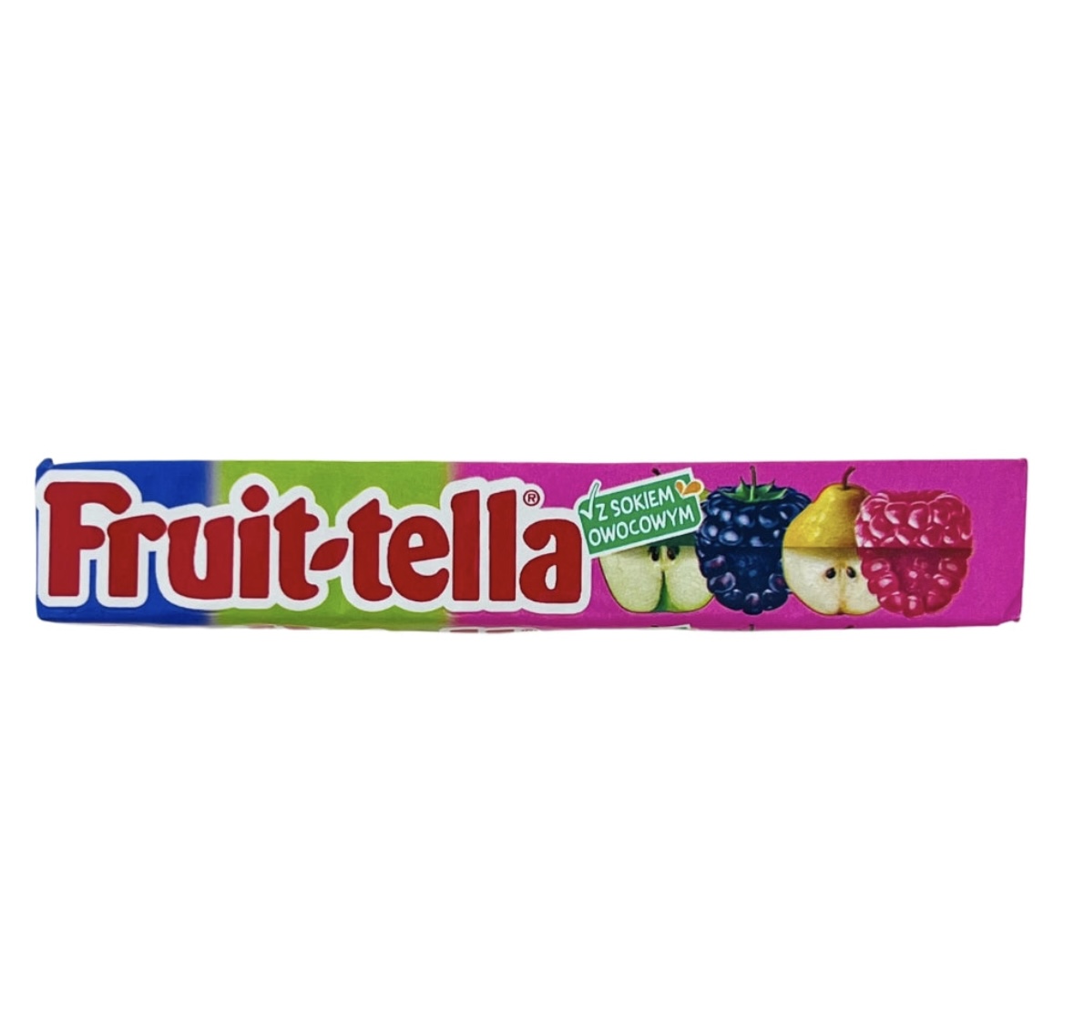 3572sm3pgr.jpeg Жуйки Fruit-tella Веселка смак мультифрукт 41 г - Зображення 1