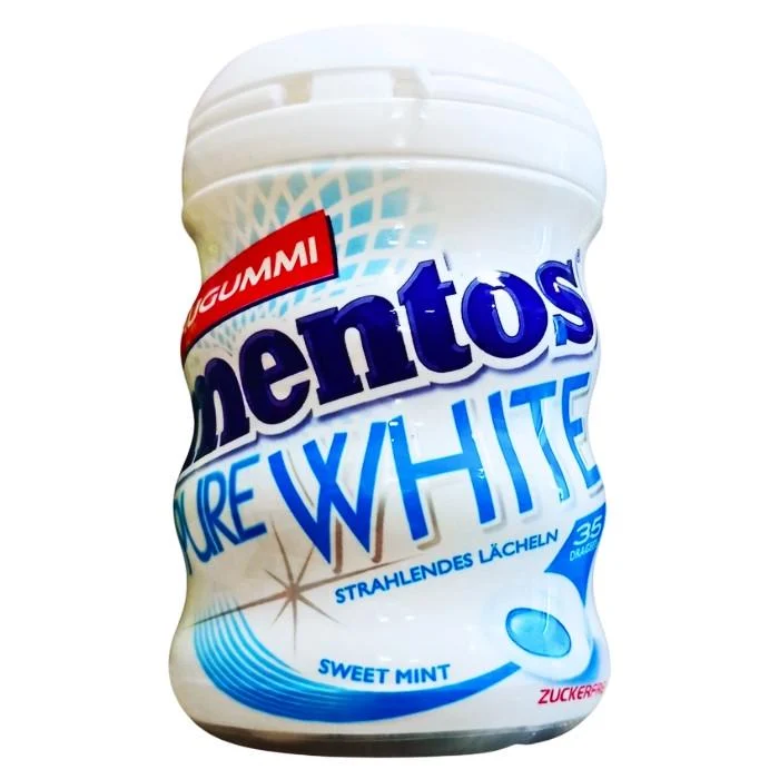 3h9lxjxtt0.jpeg Жуйки Mentos White sweet mint смак солодкої м'яти без цукру 70 г - Зображення 1