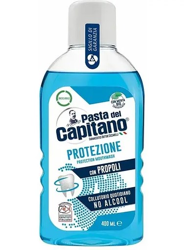 5dzv7wq5qf.jpg Ополіскувач для ротової порожнини Pasta del Capitano Protezione (захист) 400 мл - Зображення 1