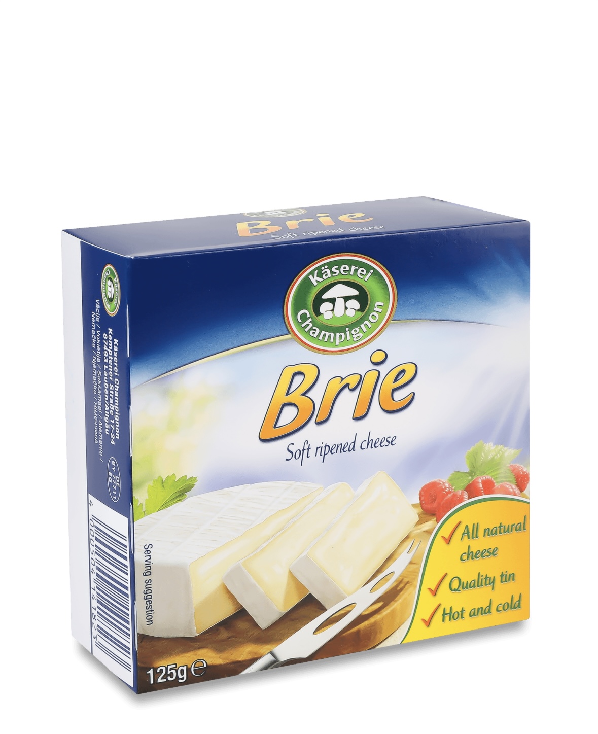 5i5doqnk8y.jpeg Сир Kaserei Brie Брі 125г в ж/б - Зображення 1