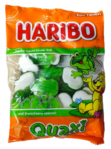 6knujq9kqu.jpeg Желейки Haribo quaxi 175 грам - Зображення 1