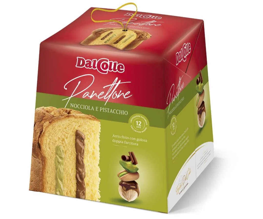 6q9h11v1a8.jpg Панетон DalColle Nocciola e pistacchio з фісташкою і шоколадом 750 г - Зображення 1