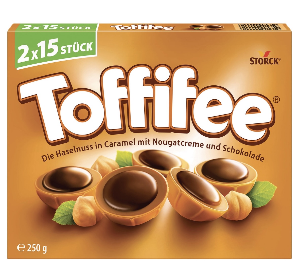 6vu2wun9bu.jpeg Шоколадні цукерки Toffifee в молочному шоколаді 250 г - Зображення 1