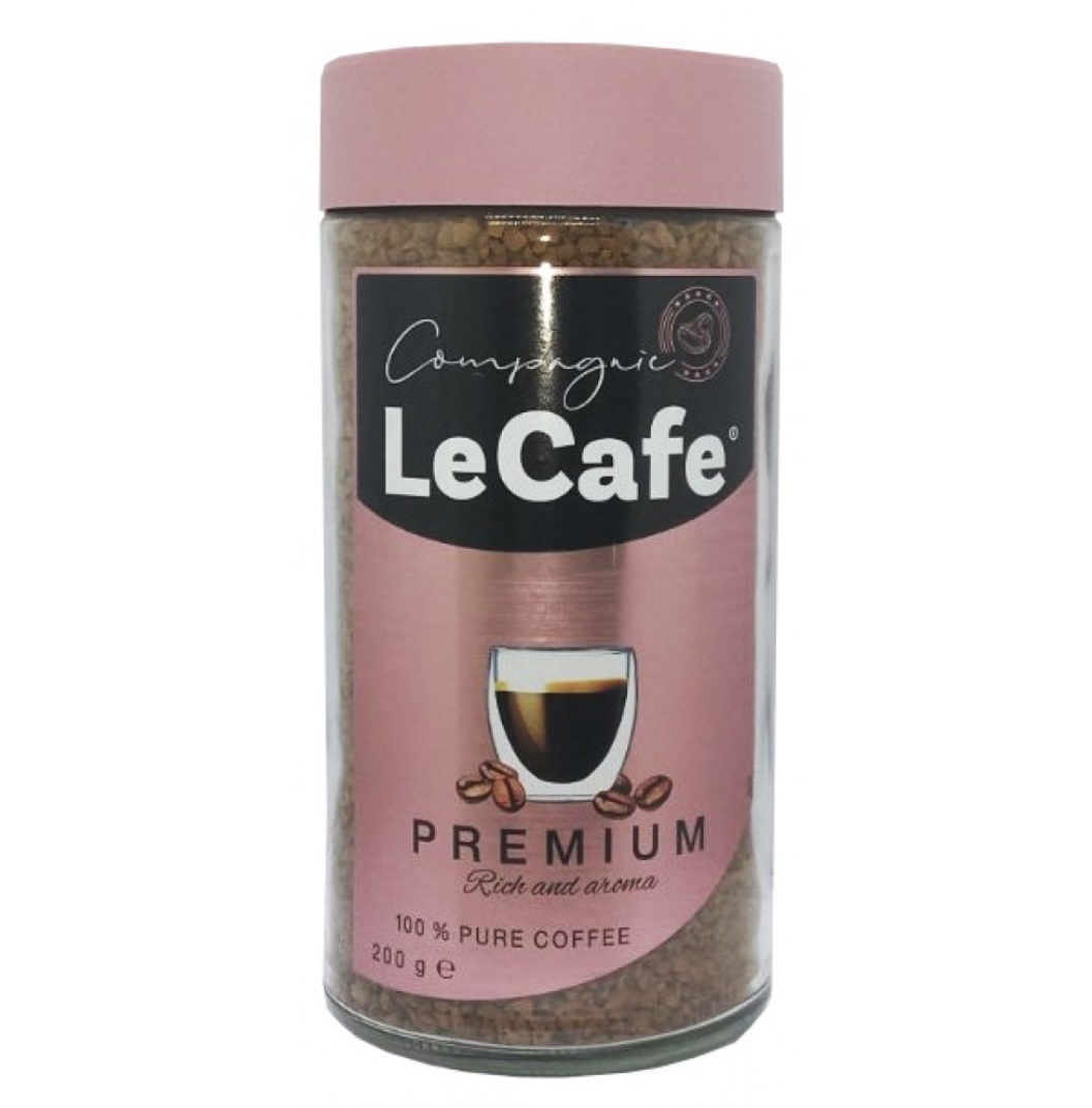 791vijksuf.jpeg Кава розчинна Le Cafe Premium 200 г - Зображення 1