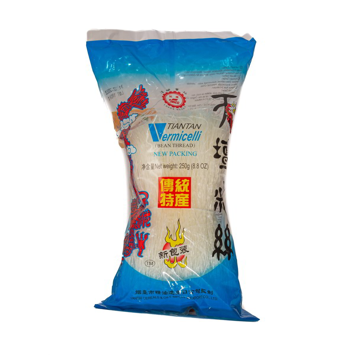 7uzrbx10f3.jpg Вермішель Tiantan Vermicelli di Soia (з Сої) 250 г - Зображення 1