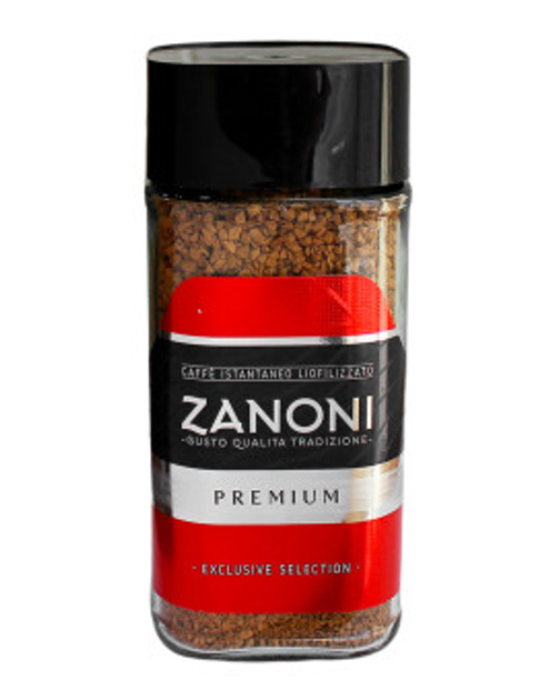 aek0zd255d.jpeg Кава розчинна Zanoni Premium 200 г - Зображення 1