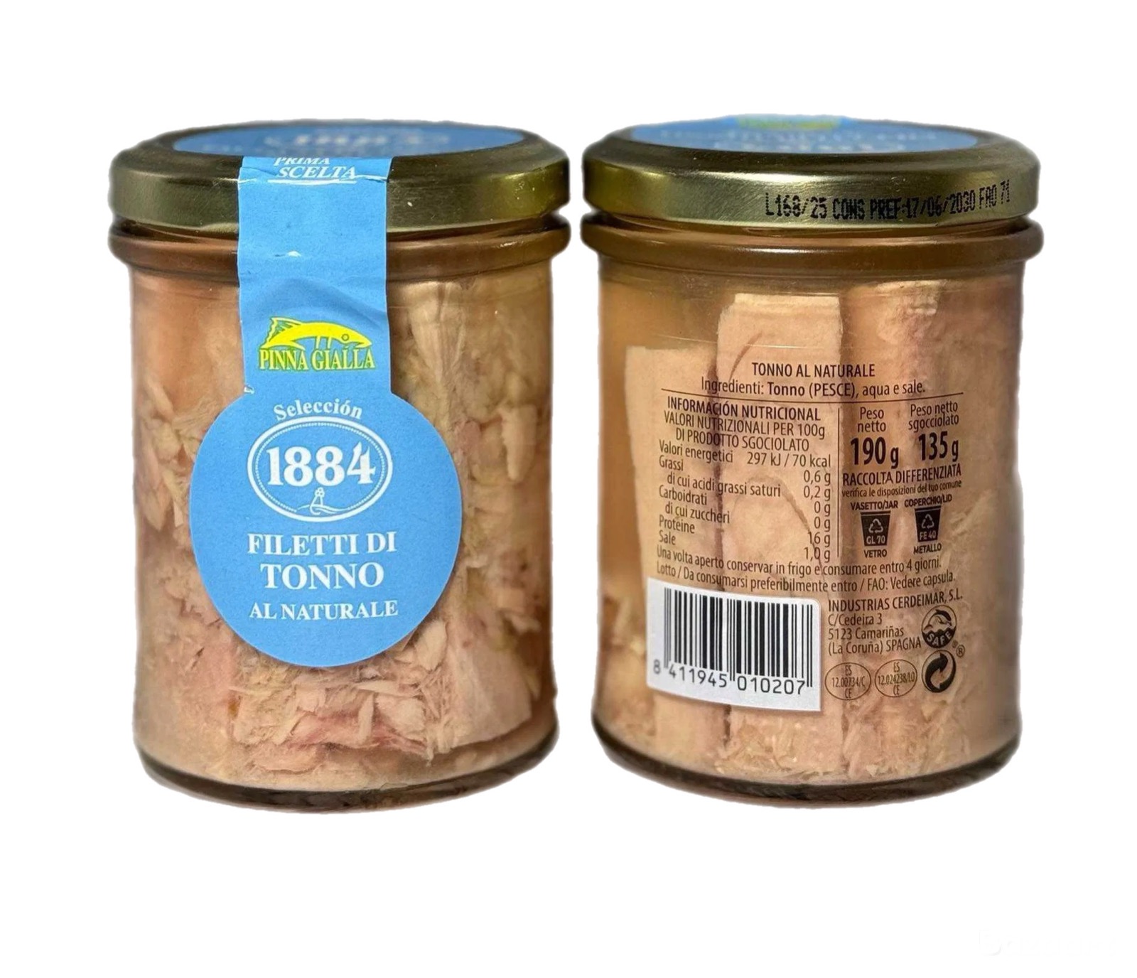 bfp9eenos3.jpeg Філе тунця у власному соці Seleccion 1884 190/135 г — изображение 1