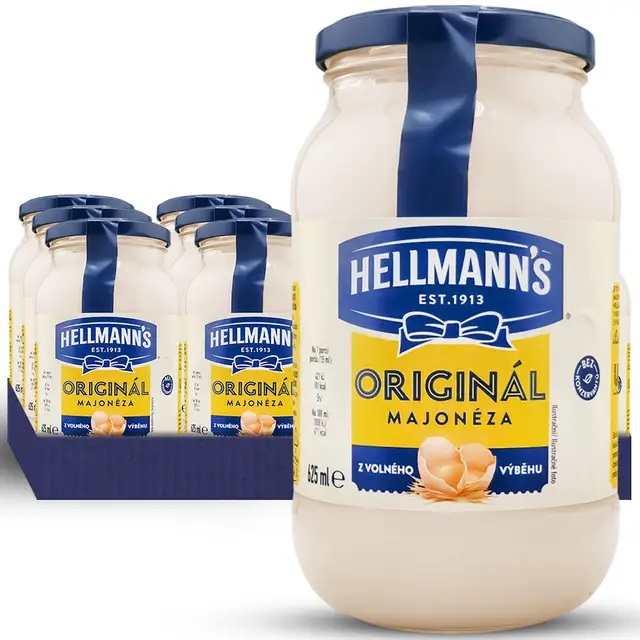 bwbrbrek1b.jpg Майонез Hellmanns Original оригінал 78% жирність 625 мл - Зображення 1
