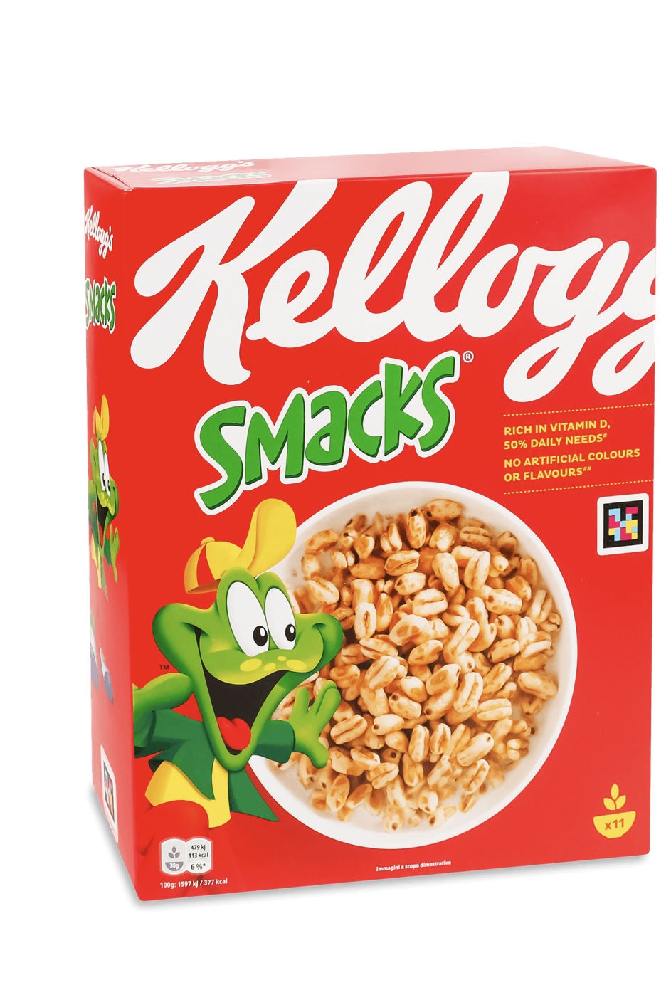 d7nlgkmv2j.jpeg Сухий сніданок Kelloggs Smacks пластівці з повітряної пшениці з медом 400 г - Зображення 1