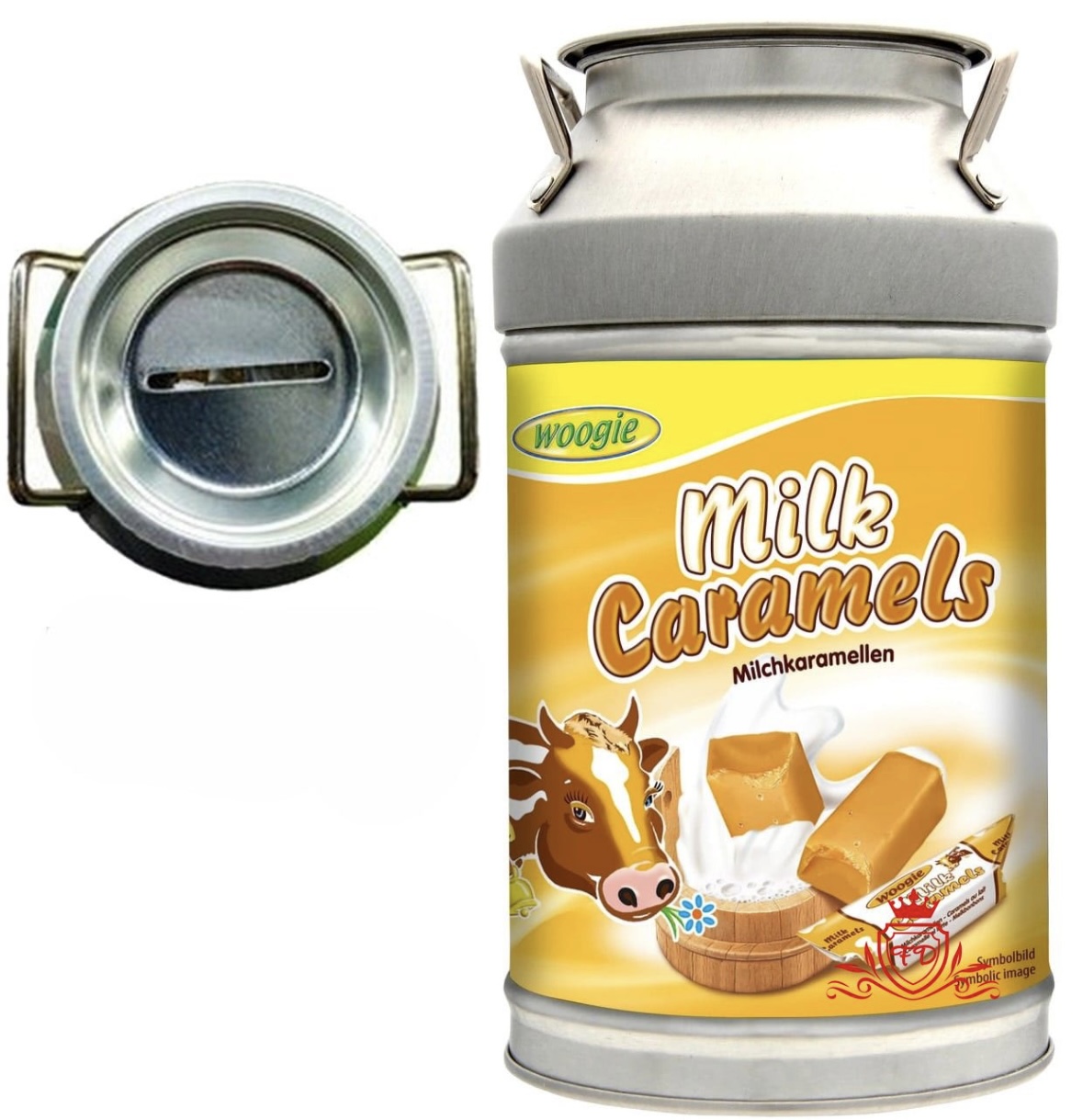 d932nyusq4.jpeg Цукерки Woogie Milk Caramels 250 г в жб — изображение 1