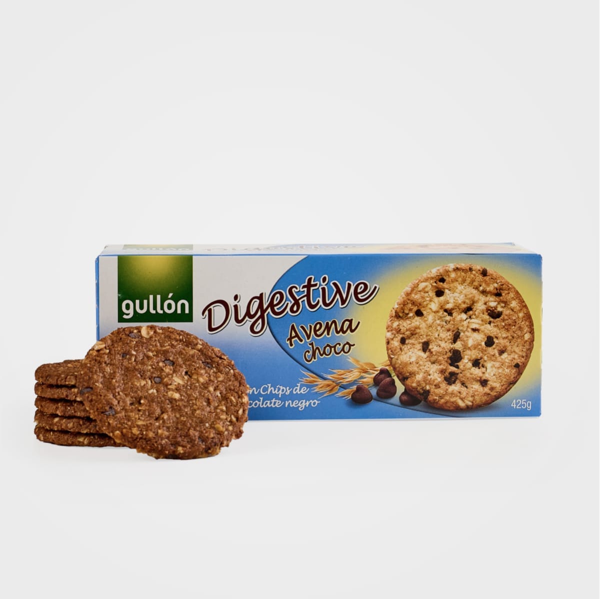 debth7mwxo.jpeg Печиво Gullon Digestive вівсяне з шоколадними крихтами 425 г - Зображення 1
