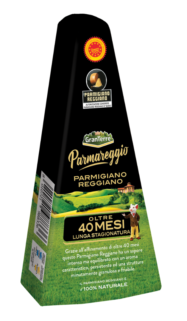 e158w5yloe.png Сир Пармезан Parmareggio (мишка) 40 міс 400 г — изображение 1