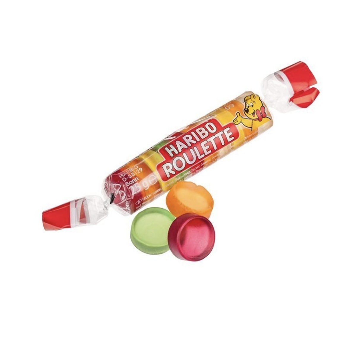 e1r39p0v9u.jpeg Желейки фруктові Haribo Roulette 25 г (в ящику 50 шт) - Зображення 1