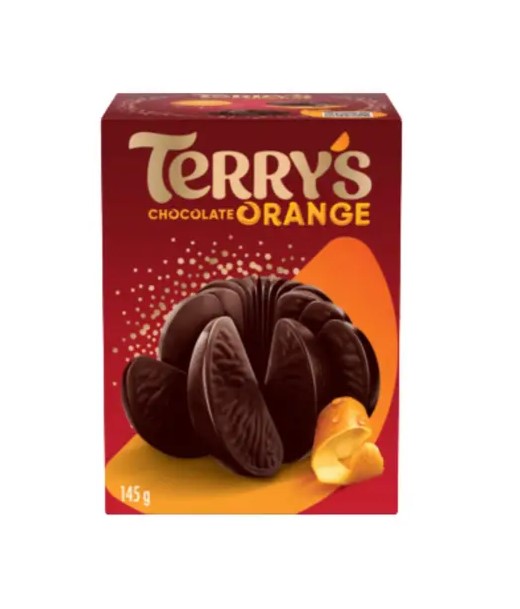 emejfyf7z9.jpg Шоколад Terrys Orange Dark Чорний шоколад з Апельсином 145 г - Зображення 1