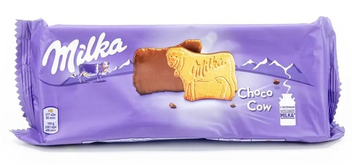 eokhuo56hd.jpg Печиво Milka Choco Cow шоколадна корівка 120 г - Зображення 1