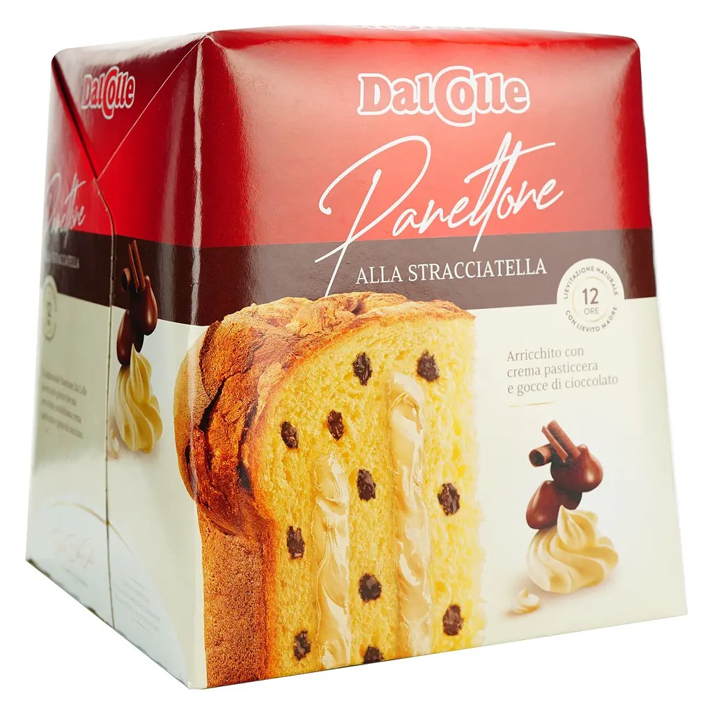 g3i80m6et5.jpg Панетон DalColle Stracciatella з кремом 750 г - Зображення 1