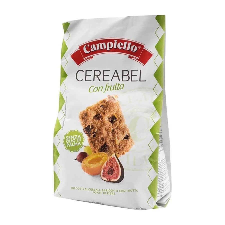 ggxk8ijpac.jpg Печиво Campiello Cereabel цільнозернове з сухофруктами 220 г - Зображення 1