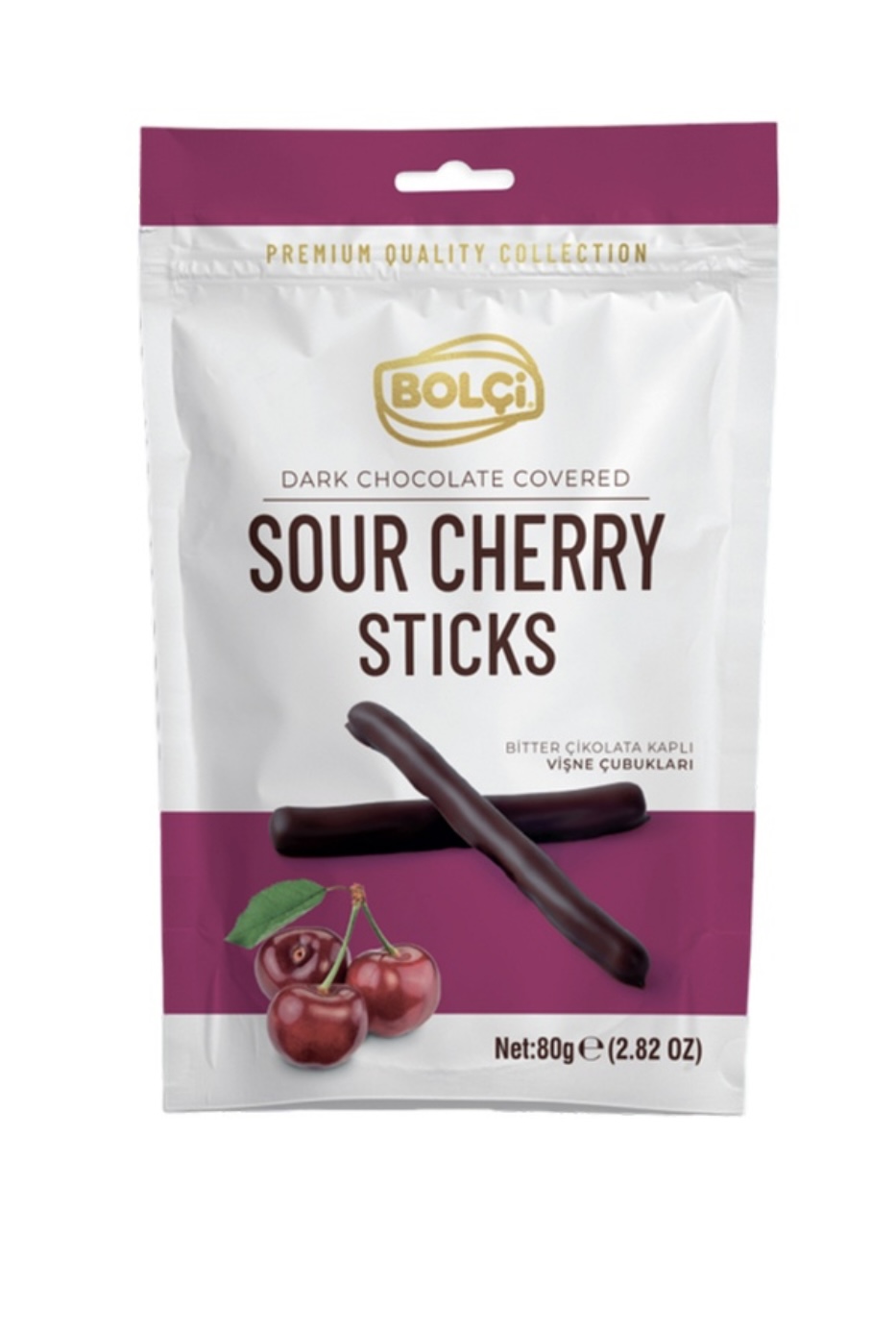gx2fsxpwis.jpeg Шоколадні цукерки Bolci Sticks з вишнею 80 г - Зображення 1