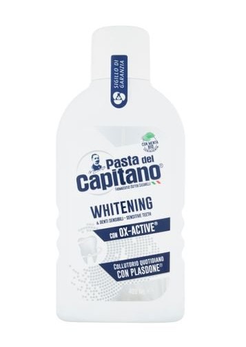 h2kz5fkkg5.jpg Ополіскувач для ротової порожнини Pasta del Capitano Whitening (відбілювання) 400 мл - Зображення 1