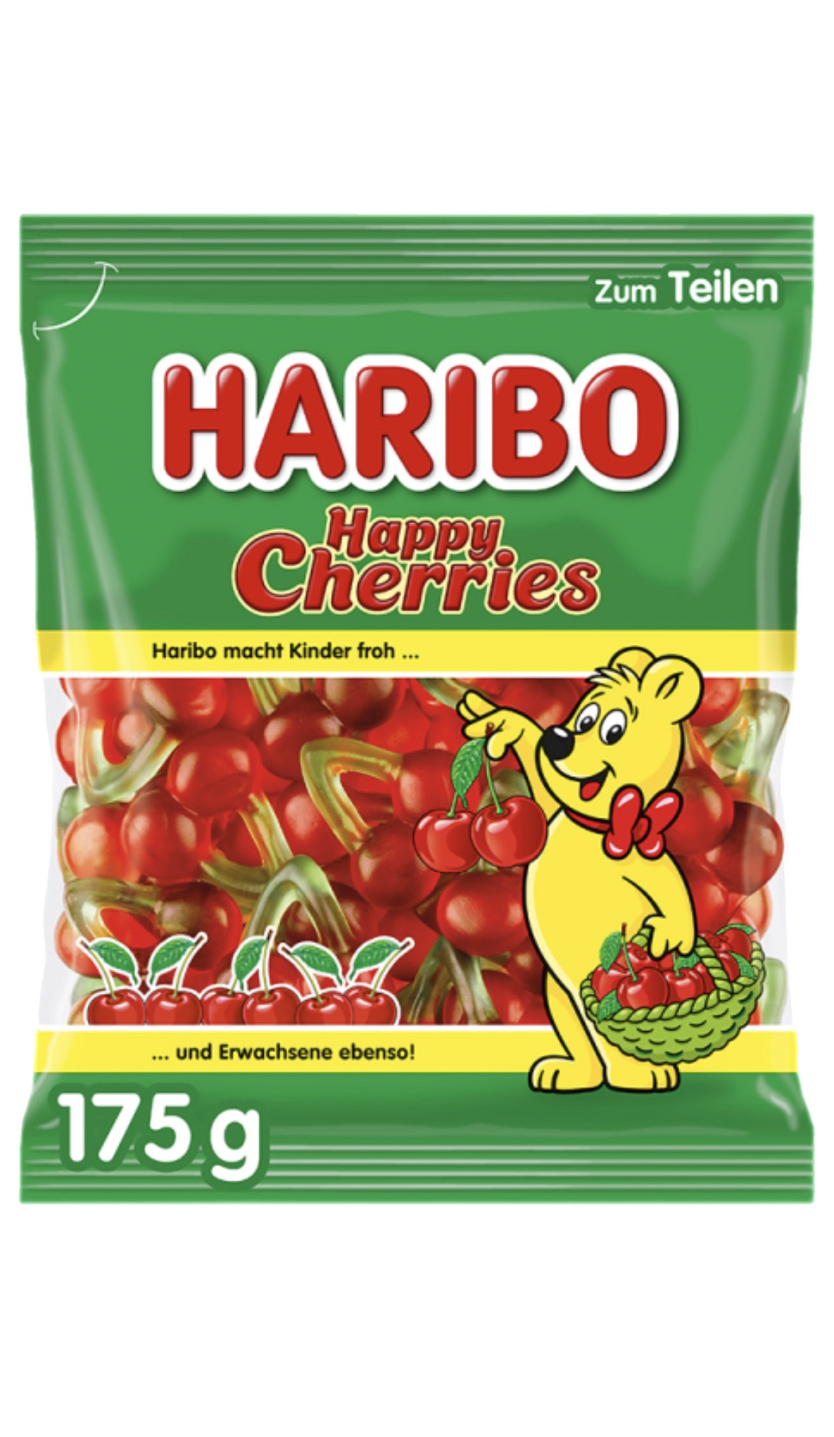 h3b69hoq8t.jpeg Желейки Haribo Happy Cherries 175г - Зображення 1