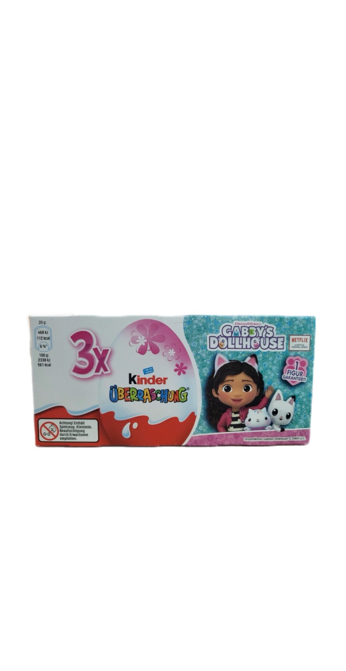 h94yhtu97a.png Набір яєць Kinder Gabbys Dollhouse Ляльковий будинок Габбі 3*20 г - Зображення 1