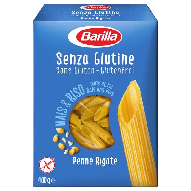 hz2ig4zzaz.jpg Макарони Barilla Penne Rigate Без глютену 400 г - Зображення 1