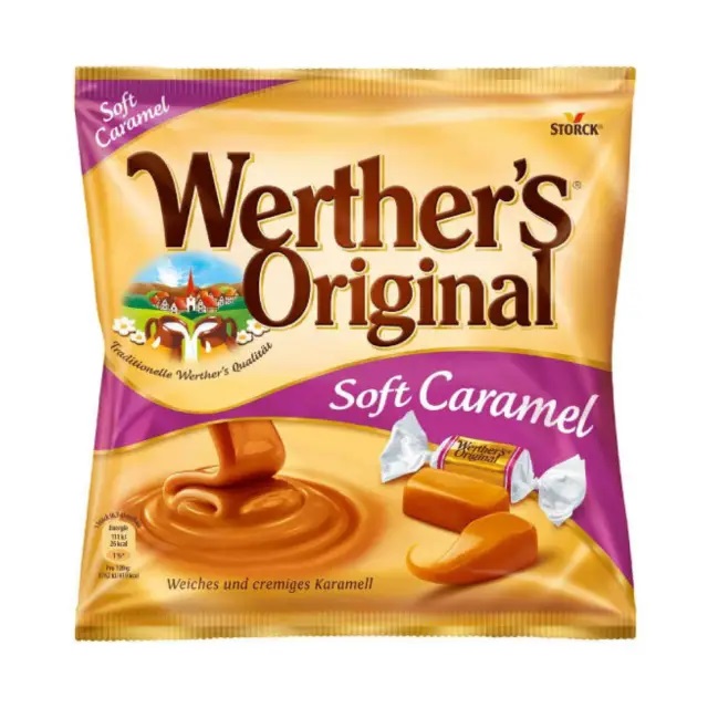j4ddnbar4c.jpg Молочні льодяники Werthers Soft Caramel з карамеллю 180 г - Зображення 1