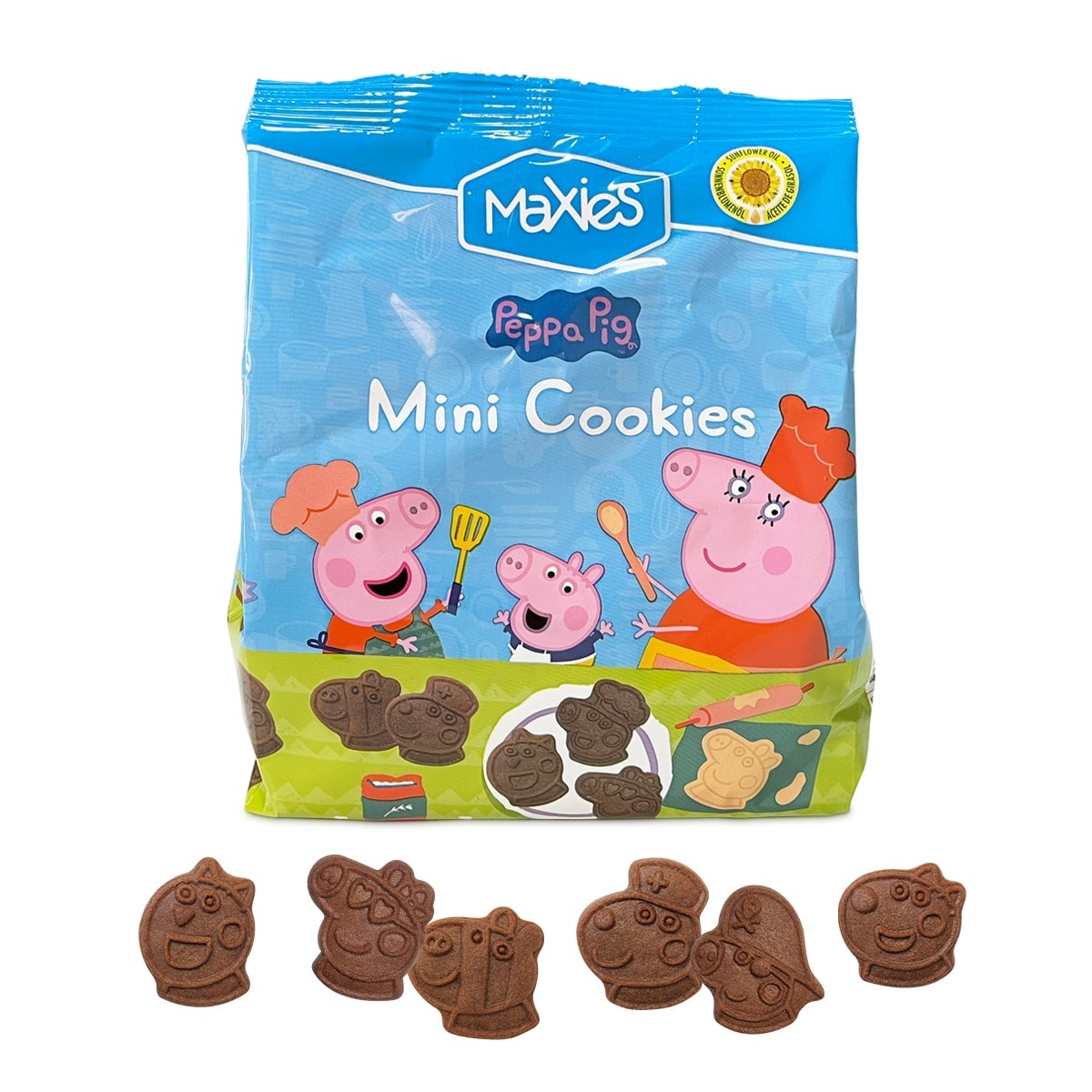 j4t3ymquc0.jpg Печиво Maxies Міні Свинка Пеппа какао 250 г - Зображення 1