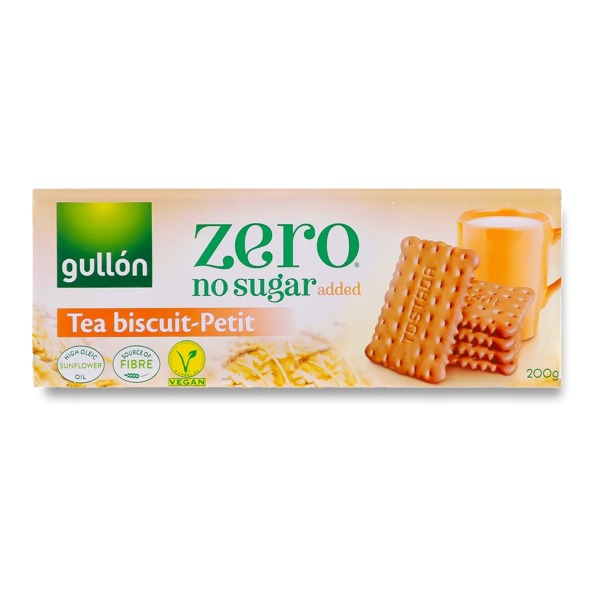 ja8fouvhyo.jpg Печиво Gullon галетне Tea Biscuits Zero без цукру 175 г - Зображення 1