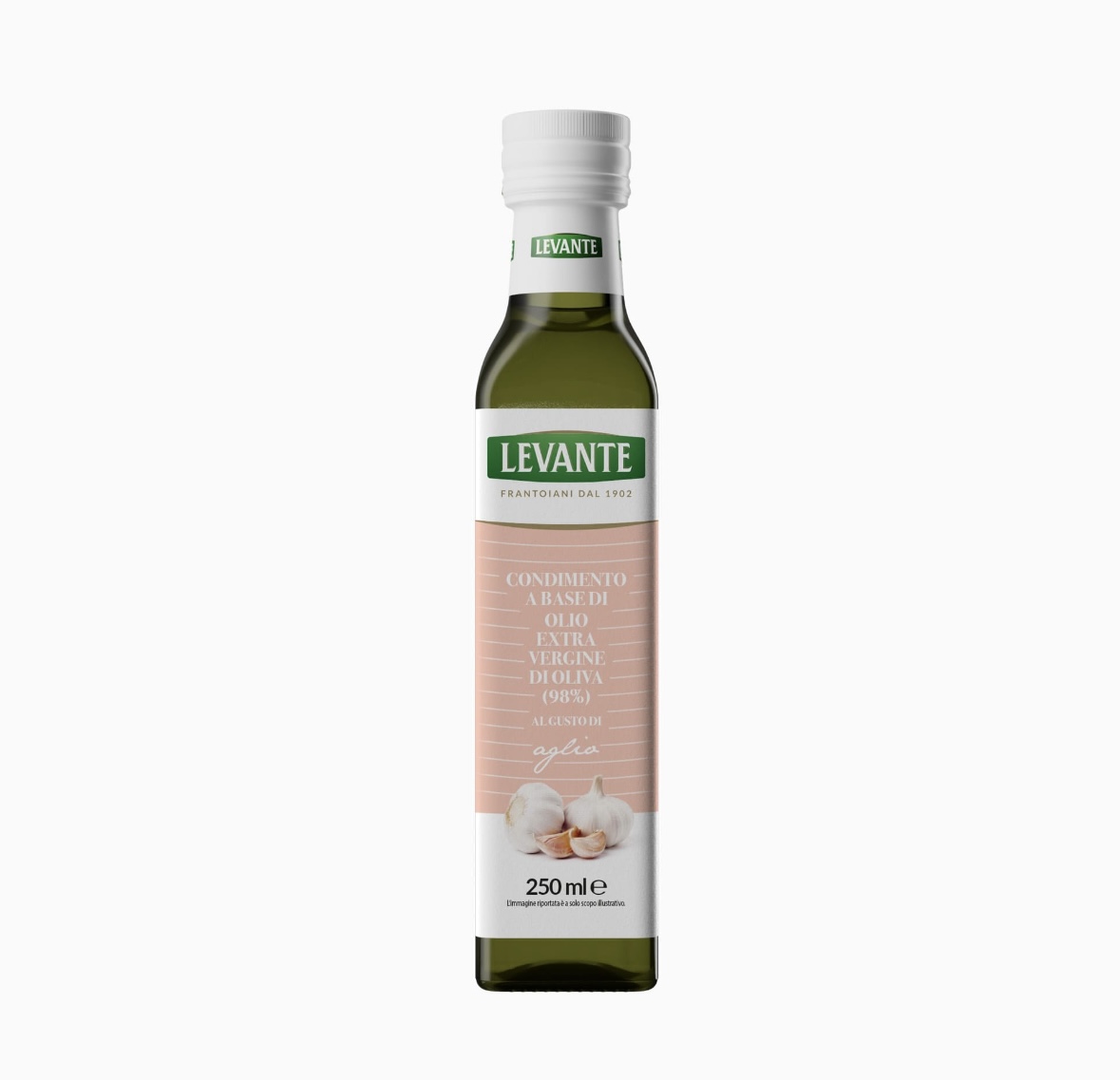 jdzlnh388n.jpeg Оливкова олія Levante з часником 250 мл - Зображення 1