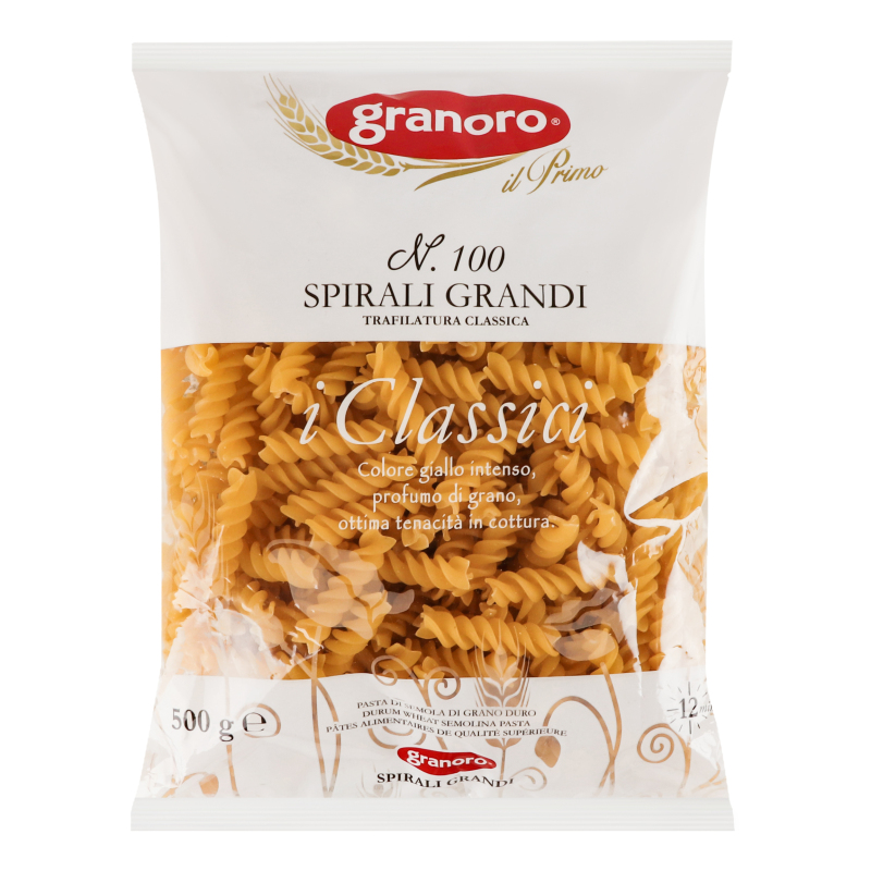 jlino6i3o5.jpg Макарони Granoro Spirali Grandi №100 500 г - Зображення 1
