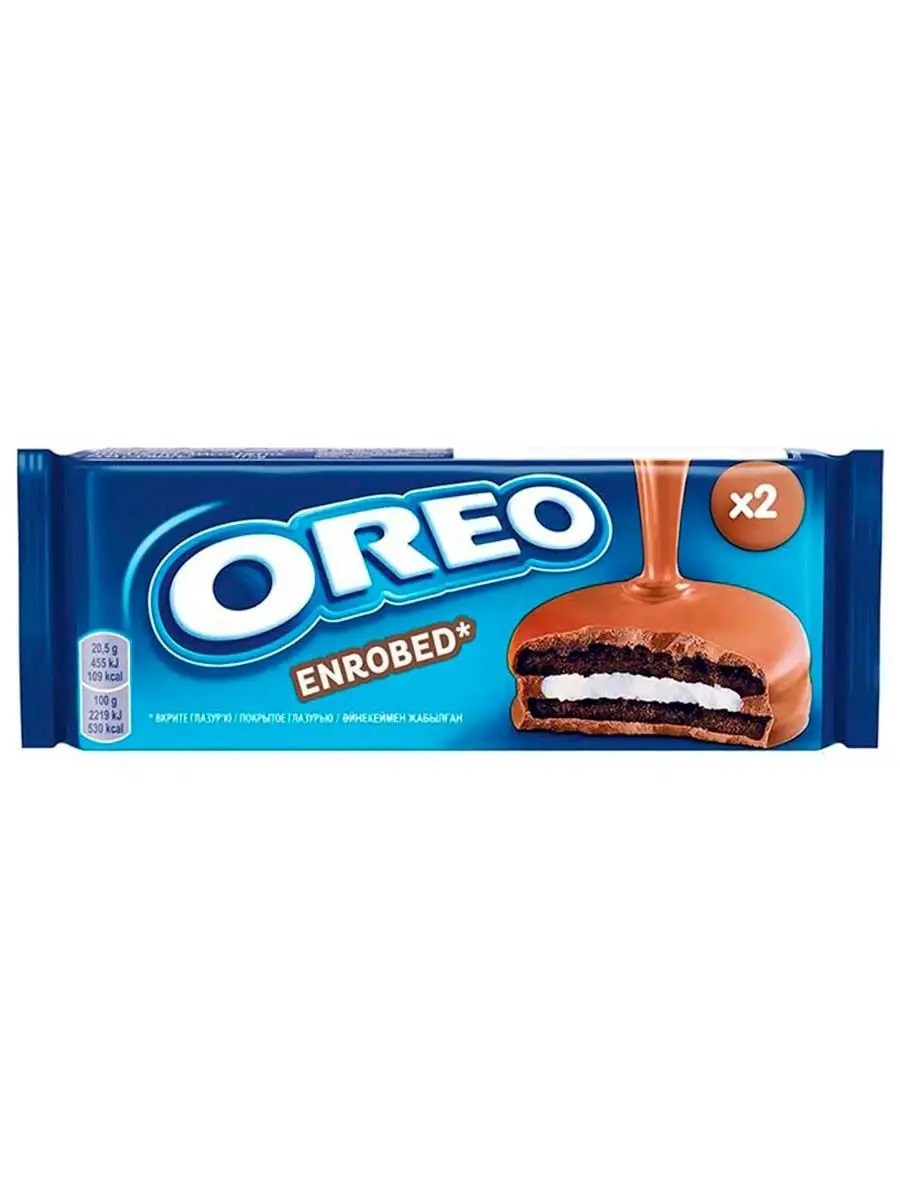 jt4lzi4uw3.jpg Печиво Oreo Enrobed в молочному шоколаді 41 г - Зображення 1